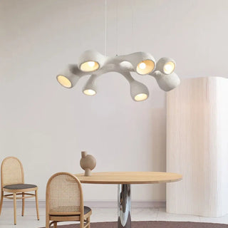 CHANFI Contemporary Travertine Effect Free-Form Ceiling Light – view 5
