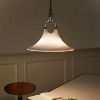 PLAXI Contemporary Orange White Striped Ceiling Light – view 2