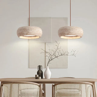 BISCO Contemporary Stone and Metal Ceiling Light – view 2