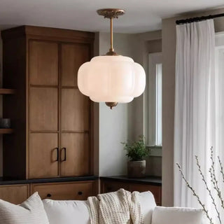 CICITROU Contemporary Opal Glass Shade Ceiling Light – view 1
