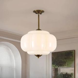CICITROU Contemporary Opal Glass Shade Ceiling Light – view 3