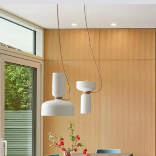 DANILEA Contemporary White Scandinavian Ceiling Light – view 4