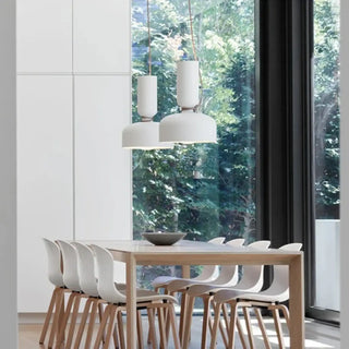 DANILEA Contemporary White Scandinavian Ceiling Light – view 1