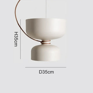 DANILEA Contemporary White Scandinavian Ceiling Light – view 11
