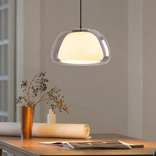 NORIGL Contemporary Transparent Glass Ceiling Light – view 4