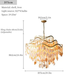 PURTYS Shell Natural Gilded Ceiling Light – view 9