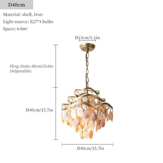 PURTYS Shell Natural Gilded Ceiling Light – view 8