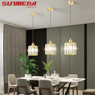 RIDO Crystal Gilded Cylindrical Pendant – view 3