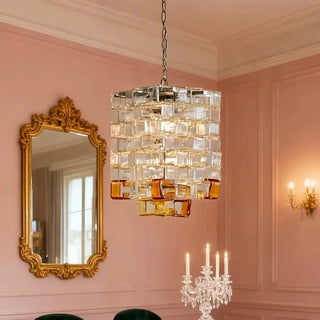 LUMIA Elegant Cubic Geometric Design Ceiling Light – view 2