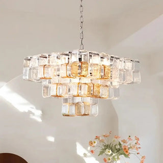LUMIA Elegant Cubic Geometric Design Ceiling Light – view 1