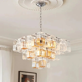 LUMIA Elegant Cubic Geometric Design Ceiling Light – view 3
