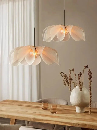 CAMI Delicate Translucent Leaf and Petals Ceiling Light – view 1