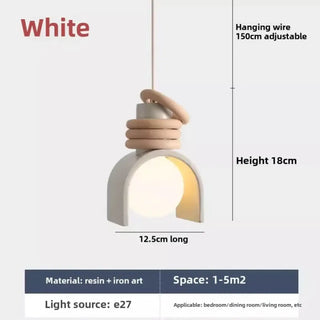 BOLOTSI Architectural Resin and Iron Modern Design Ceiling Light – view 7