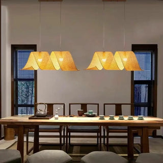 LAMBOUY Natural Bamboo Braid Ceiling Light – view 3