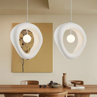 ANIQUE White Ring Organic Pure Ceiling Light – view 4