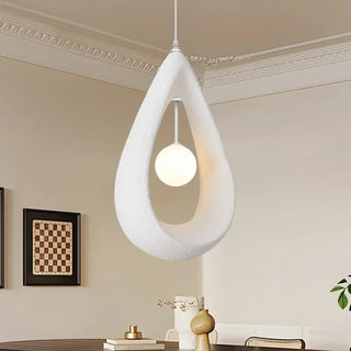 ANIQUE White Ring Organic Pure Ceiling Light – view 1
