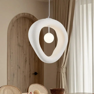 ANIQUE White Ring Organic Pure Ceiling Light – view 2