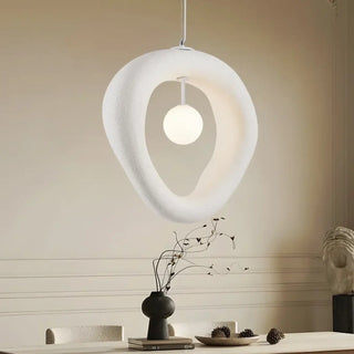 ANIQUE White Ring Organic Pure Ceiling Light – view 3