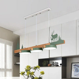 MODERI Wood Design Nature Decor Ceiling Light – view 1