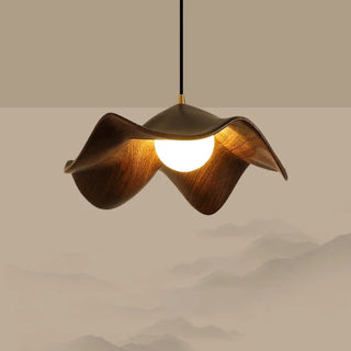 COLINAR Modern Wavy Wood Design Ceiling Light – view 2