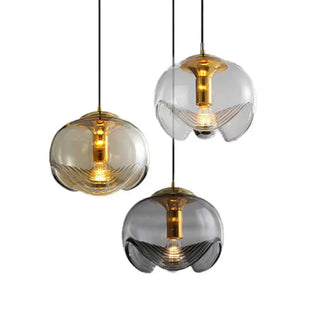 DENAH Glass Ball Ceiling Light in Gilded and Black – view 5