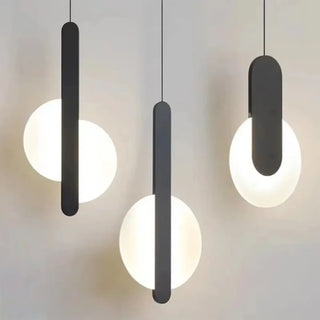 MINO Modern Black Circle Ceiling Light – view 4