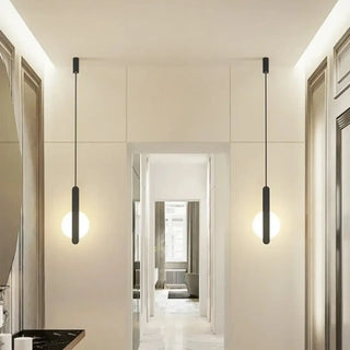 MINO Modern Black Circle Ceiling Light – view 1