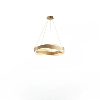 ALIANZA Chic Design with Gilded Metal Rings Ceiling Light – view 3
