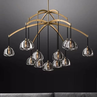 Designer smoked pendant lamp, tinted glass shade for contemporary spaces