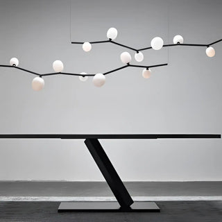 Modern graphic line pendant lamp, contemporary design ceiling hanging light