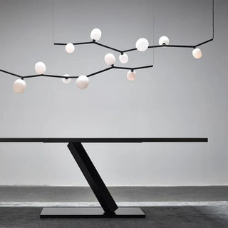 Graphic line contemporary pendant light, modern design ceiling fixture