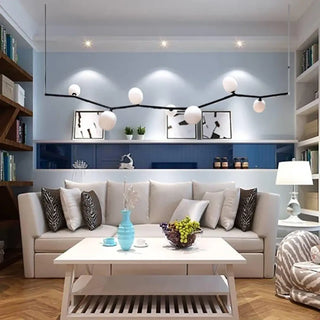 Contemporary modern pendant light, graphic line design ceiling hanging fixture