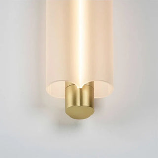 Contemporary white cylinder pendant ceiling lamp, glass hanging light fixture