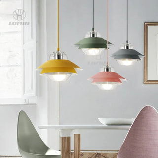 ARIELLA Double Colored Shade Design Ceiling Light – view 10
