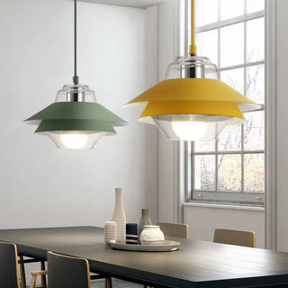 ARIELLA Double Colored Shade Design Ceiling Light – view 1