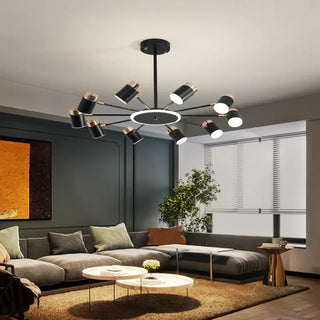 REDORE Elegant Metal Black Golden Ceiling Light – view 2