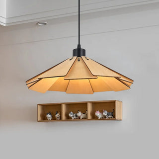 LANILA Natural Wood Blueprint Design Ceiling Light – view 5
