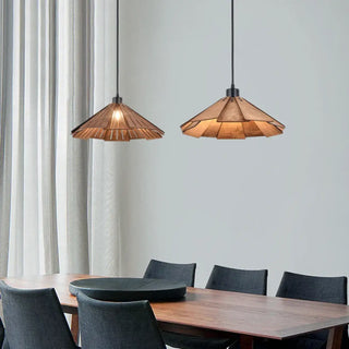 LANILA Natural Wood Blueprint Design Ceiling Light – view 3