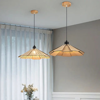 LANILA Natural Wood Blueprint Design Ceiling Light – view 4