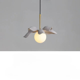 KALYX Stylized Flower Opaline Globe Ceiling Light – view 17