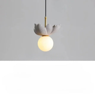 KALYX Stylized Flower Opaline Globe Ceiling Light – view 5