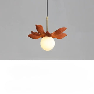 KALYX Stylized Flower Opaline Globe Ceiling Light – view 8