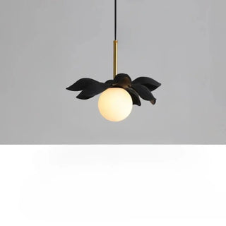 KALYX Stylized Flower Opaline Globe Ceiling Light – view 15