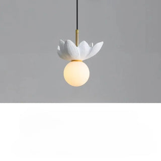 KALYX Stylized Flower Opaline Globe Ceiling Light – view 6