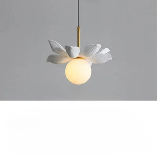 KALYX Stylized Flower Opaline Globe Ceiling Light – view 10