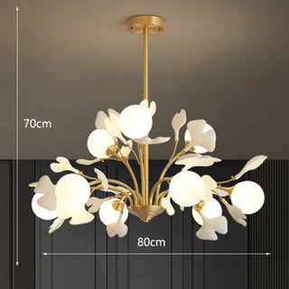LEVITS Floral Gilded Metal Design Ceiling Light – view 7