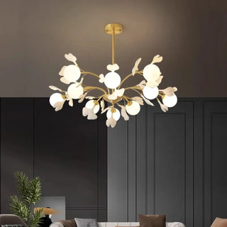 LEVITS Floral Gilded Metal Design Ceiling Light – view 2