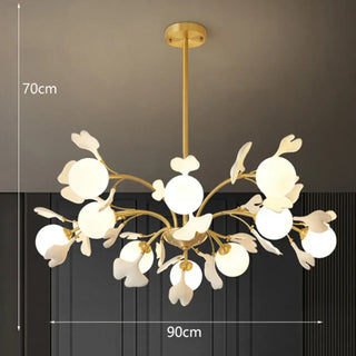 LEVITS Floral Gilded Metal Design Ceiling Light – view 11