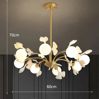 LEVITS Floral Gilded Metal Design Ceiling Light – view 8