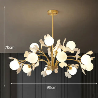 LEVITS Floral Gilded Metal Design Ceiling Light – view 10